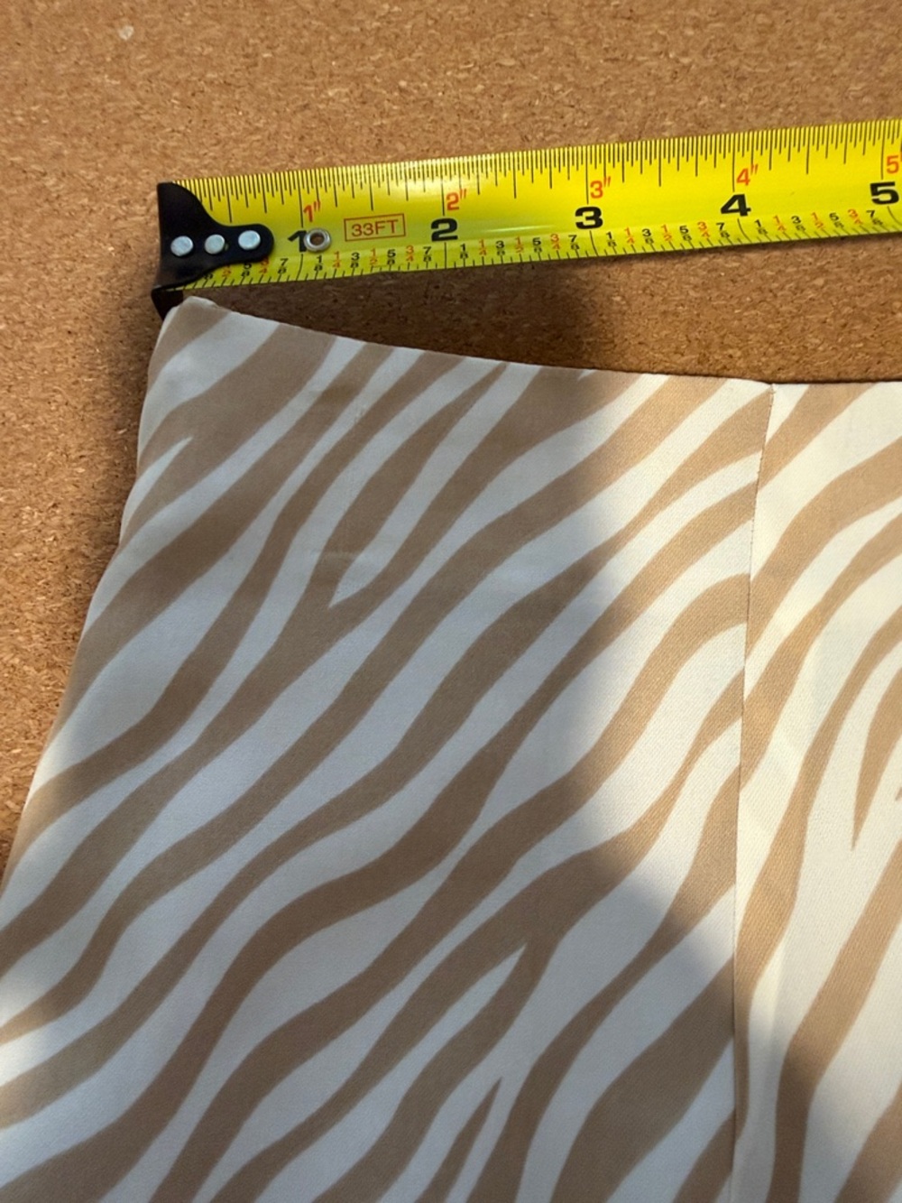 Zebra Print Tan Skirt - Picture 7 of 8